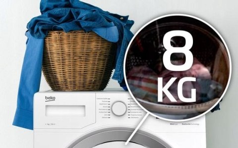 SUSZARKA Z POMPĄ CIEPŁA BEKO DS8412WPB 8 kg Aqua Wave, Oświetlenie bębna