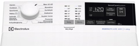 PRALKA ŁADOWANA OD GÓRY ELECTROLUX EW6TN24262P 6 kg 1200 obr Sensi Care