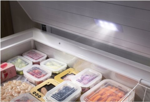 ZAMRAŻARKA SKRZYNIOWA GORENJE FH14EAW 142L FastFreeze Zamek Oświetlenie LED