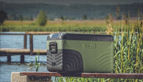 LODÓWKA TURYSTYCZNA YOLCO KX30 GREEN 25L / 28L 2 komory chłodzące Bluetooth