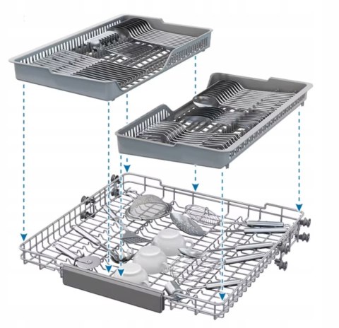 ZMYWARKA SAMSUNG DW60CG550FSRET 10,5 L 14kpl Aqua Stop Auto Open 3 Szuflada