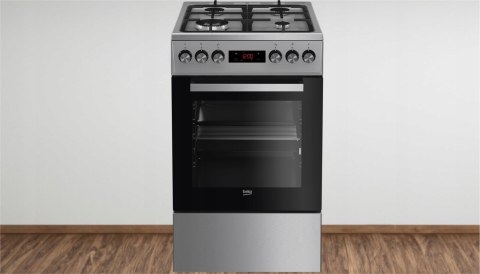 KUCHNIA GAZOWO ELEKTRYCZNA BEKO FSM51330DXDT 60 L Steam Shine, Grill