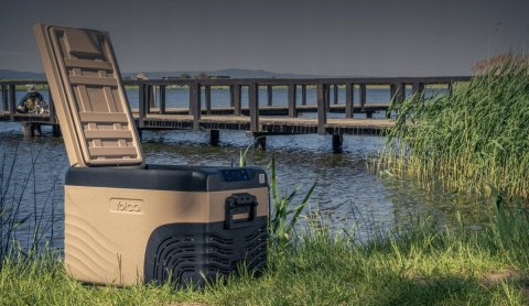 LODÓWKA TURYSTYCZNA YOLCO KX30 Sand 25L / 28L 2 komory chłodzące Bluetooth