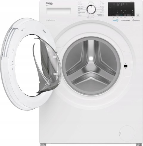 PRALKA BEKO MWUE7636CWE 7 kg 1200 obr Steam Cure, Inwerter, Wi-Fi