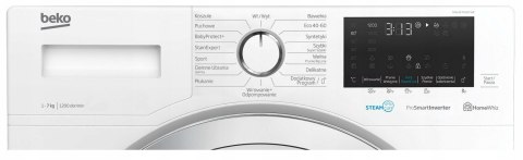 PRALKA BEKO MWUE7636CWE 7 kg 1200 obr Steam Cure, Inwerter, Wi-Fi