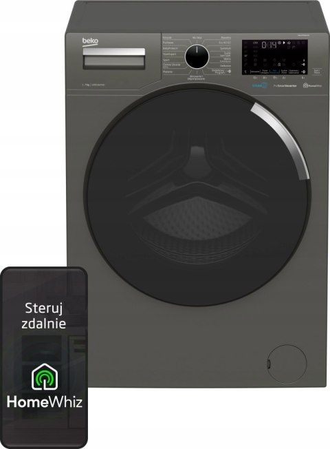 PRALKA BEKO PWUV7646XME 7 kg 1200 obr Steam Cure, Inwerter, Wi-Fi