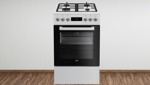 KUCHNIA GAZOWO ELEKTRYCZNA BEKO FSM52332DWDS 60L Steam Shine, Grill