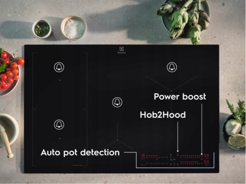 PŁYTA INDUKCYJNA DO ZABUDOWY ELECTROLUX EIS62453 SENSEBOIL Booster, Bridge, H2H