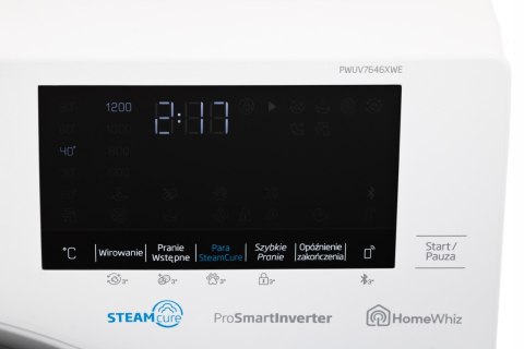 PRALKA BEKO PWUV7646XWE Slim 7kg 1200 obr Steam Cure, Opti Sense, Wi-Fi