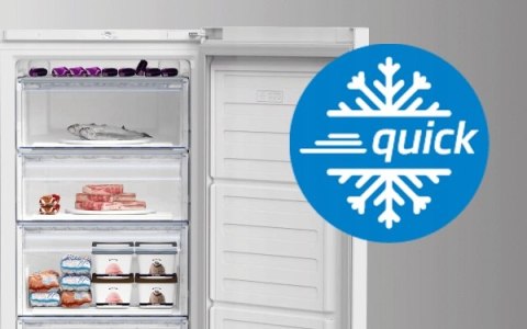 ZAMRAŻARKA SZUFLADOWA BEKO RFSA240M41WN 215 L Fast Freeze, Freezer Guard