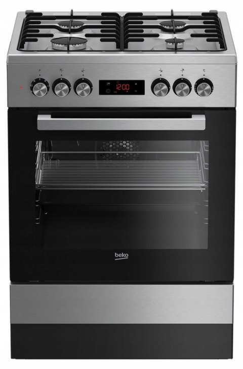 KUCHNIA GAZOWO-ELEKTRYCZNA BEKO FSMT62321DXSS 72 L Steam Shine Zapalarka Grill