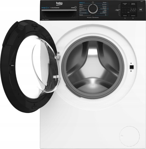 PRALKA BEKO BM3WFSU39215WBPB 9 kg 1200 obr Inwerter, Aqua Wave, Steam Cure