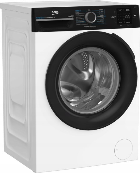 PRALKA BEKO BM3WFSU39215WBPB 9 kg 1200 obr Inwerter, Aqua Wave, Steam Cure